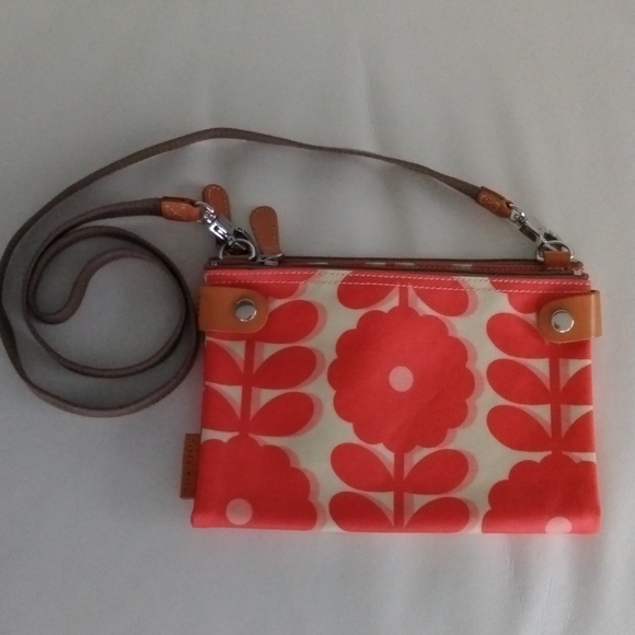 Orla Kiely Bags Orla Kiely Purse Red Pink Cream Poshmark